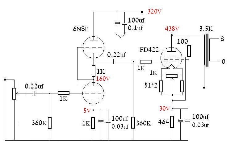 FD422静态工作点为 408V 65mA.jpg
